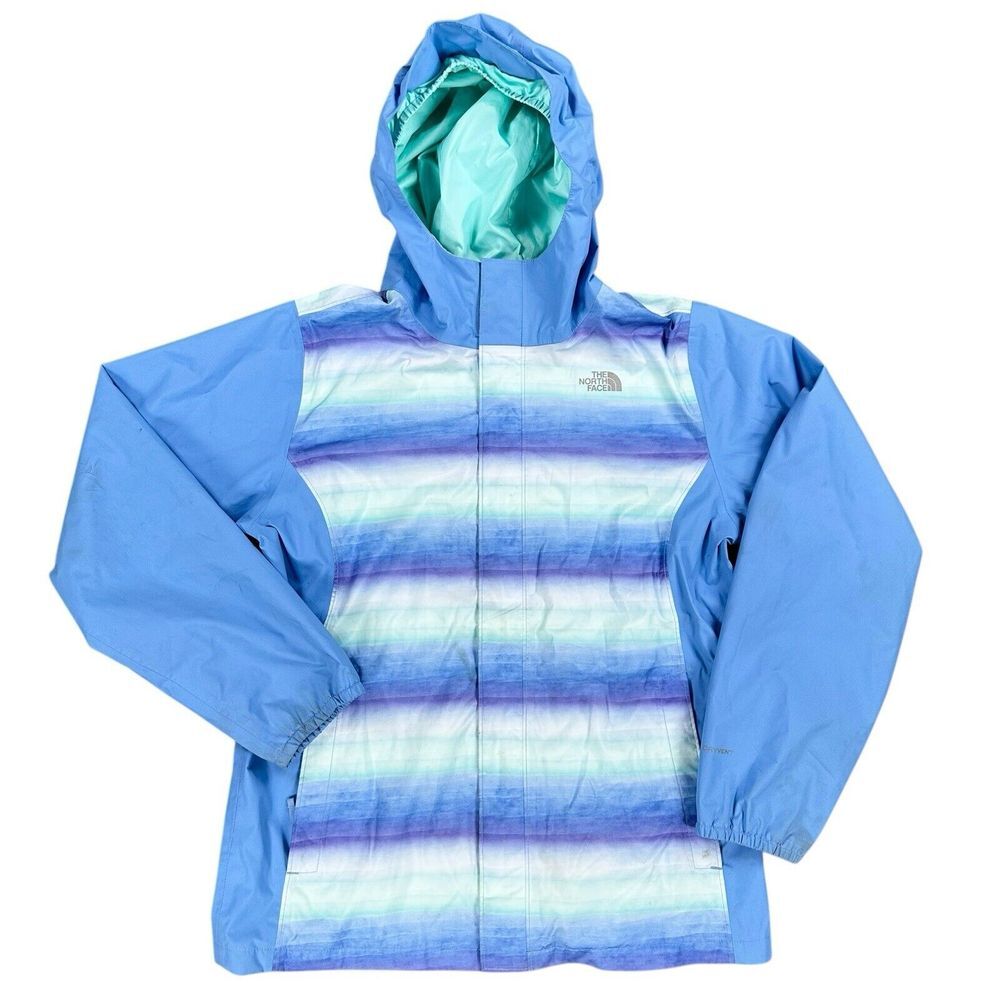 The North Face Girls Size‎ XL Dryvent Full Zip Rain Jacket Hooded Mesh Lined